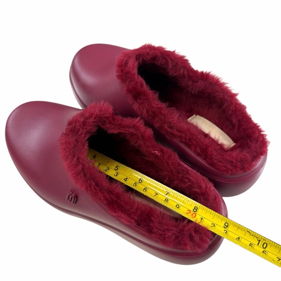 NWOB Melissa Free Clog Fluffy Platform Red Women’s Size 5 - Picture 15 of 16